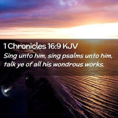 1 Chronicles 16:9 KJV Free Bible Images