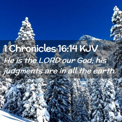 1 Chronicles 16:14 KJV Free Bible Images