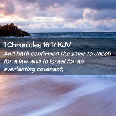 1 Chronicles 16:17 KJV Free Bible Images