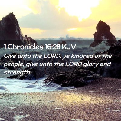 1 Chronicles 16:28 KJV Free Bible Images