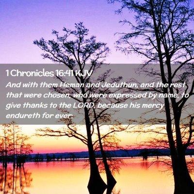 1 Chronicles 16:41 KJV Free Bible Images