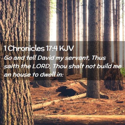 1 Chronicles 17:4 KJV Free Bible Images