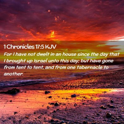 1 Chronicles 17:5 KJV Free Bible Images