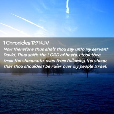 1 Chronicles 17:7 KJV Free Bible Images