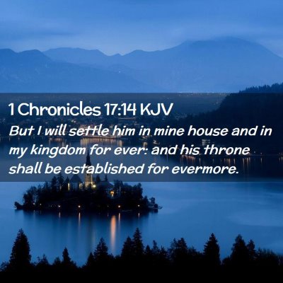 1 Chronicles 17:14 KJV Free Bible Images