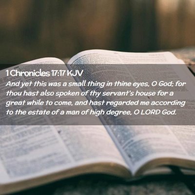 1 Chronicles 17:17 KJV Free Bible Images