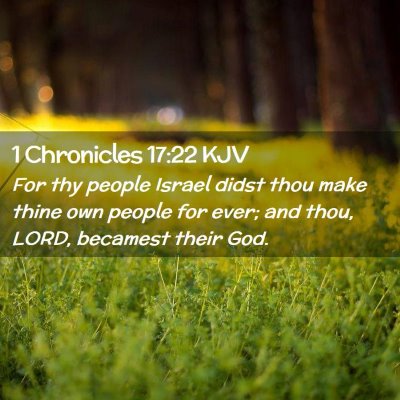 1 Chronicles 17:22 KJV Free Bible Images