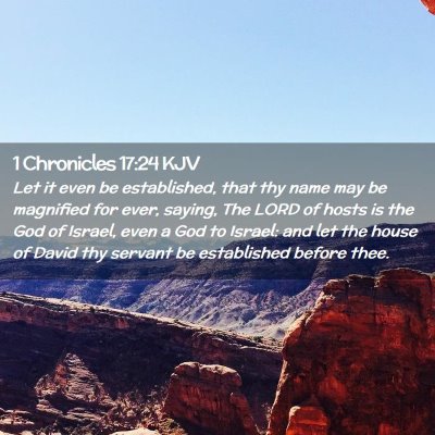 1 Chronicles 17:24 KJV Free Bible Images