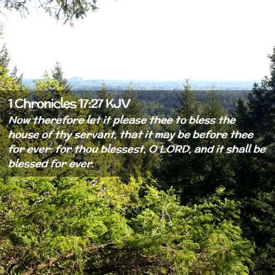 1 Chronicles 17:27 KJV Free Bible Images