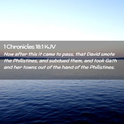 1 Chronicles 18:1 KJV Free Bible Images