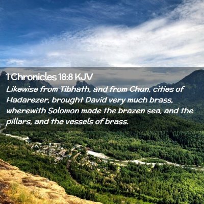 1 Chronicles 18:8 KJV Free Bible Images