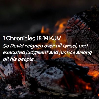 1 Chronicles 18:14 KJV Free Bible Images