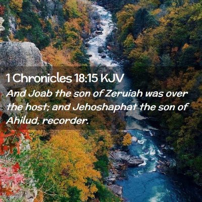 1 Chronicles 18:15 KJV Free Bible Images