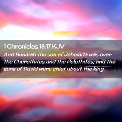 1 Chronicles 18:17 KJV Free Bible Images