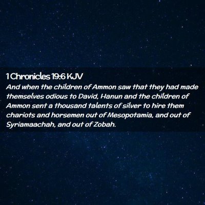 1 Chronicles 19:6 KJV Free Bible Images