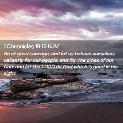 1 Chronicles 19:13 KJV Free Bible Images