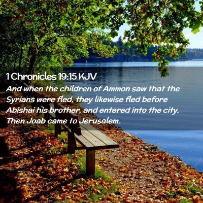 1 Chronicles 19:15 KJV Free Bible Images