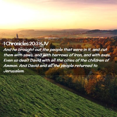 1 Chronicles 20:3 KJV Free Bible Images