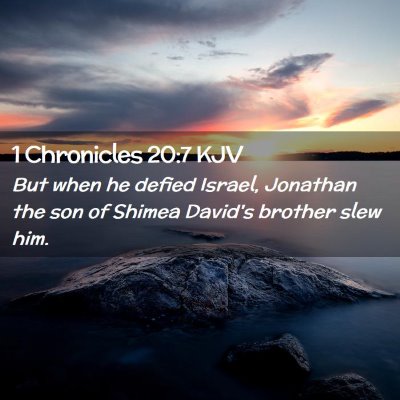 1 Chronicles 20:7 KJV Free Bible Images