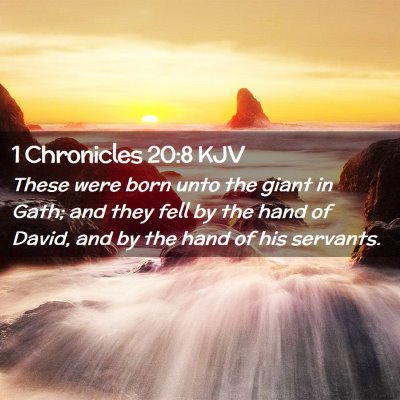 1 Chronicles 20:8 KJV Free Bible Images