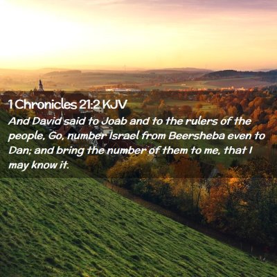 1 Chronicles 21:2 KJV Free Bible Images