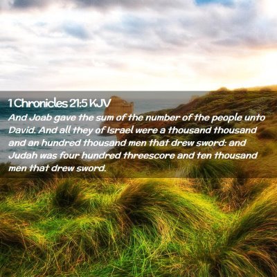 1 Chronicles 21:5 KJV Free Bible Images