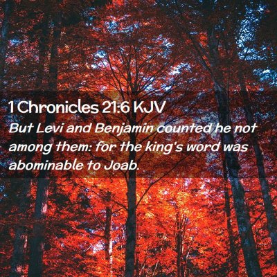 1 Chronicles 21:6 KJV Free Bible Images