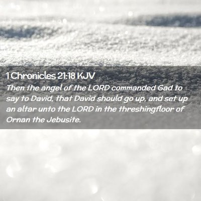 1 Chronicles 21:18 KJV Free Bible Images