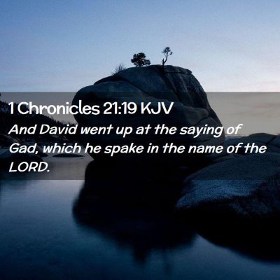 1 Chronicles 21:19 KJV Free Bible Images