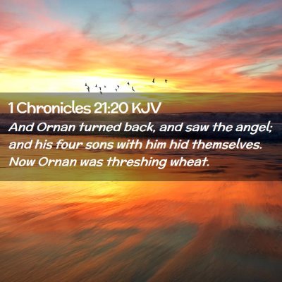 1 Chronicles 21:20 KJV Free Bible Images