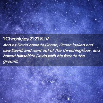 1 Chronicles 21:21 KJV Free Bible Images