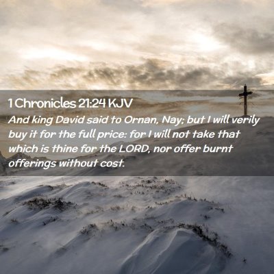 1 Chronicles 21:24 KJV Free Bible Images