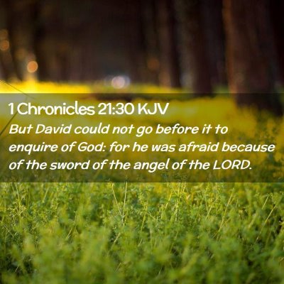 1 Chronicles 21:30 KJV Free Bible Images