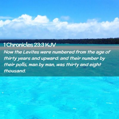 1 Chronicles 23:3 KJV Free Bible Images