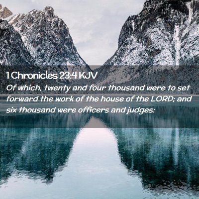 1 Chronicles 23:4 KJV Free Bible Images