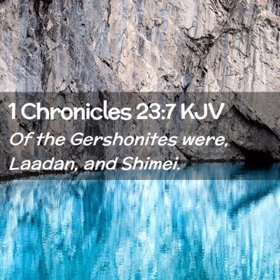 1 Chronicles 23:7 KJV Free Bible Images