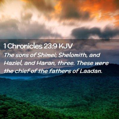 1 Chronicles 23:9 KJV Free Bible Images