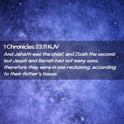 1 Chronicles 23:11 KJV Free Bible Images