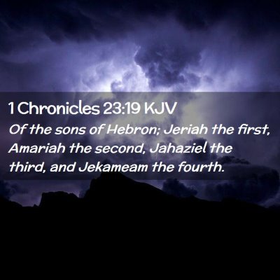 1 Chronicles 23:19 KJV Free Bible Images