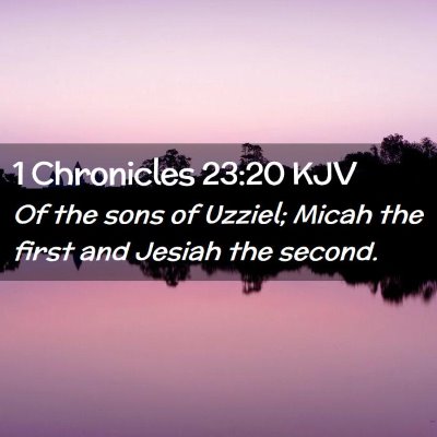 1 Chronicles 23:20 KJV Free Bible Images