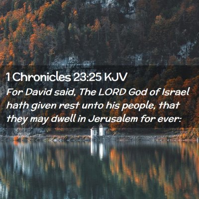 1 Chronicles 23:25 KJV Free Bible Images