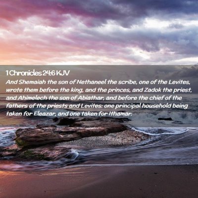 1 Chronicles 24:6 KJV Free Bible Images