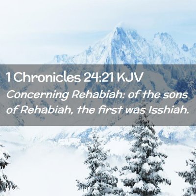 1 Chronicles 24:21 KJV Free Bible Images