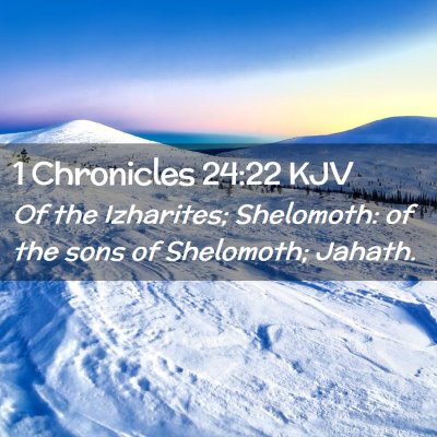 1 Chronicles 24:22 KJV Free Bible Images