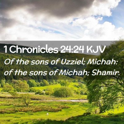 1 Chronicles 24:24 KJV Free Bible Images