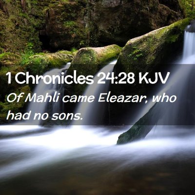 1 Chronicles 24:28 KJV Free Bible Images