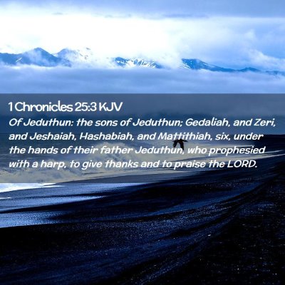 1 Chronicles 25:3 KJV Free Bible Images