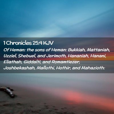 1 Chronicles 25:4 KJV Free Bible Images