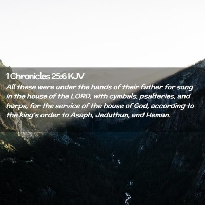 1 Chronicles 25:6 KJV Free Bible Images