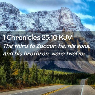 1 Chronicles 25:10 KJV Free Bible Images